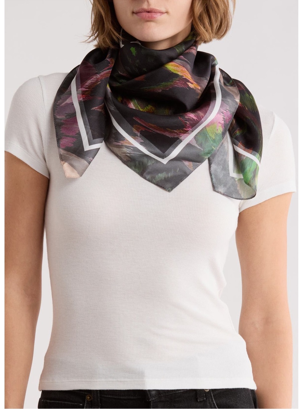 NWT All Saints Anew Square Silk Scarf